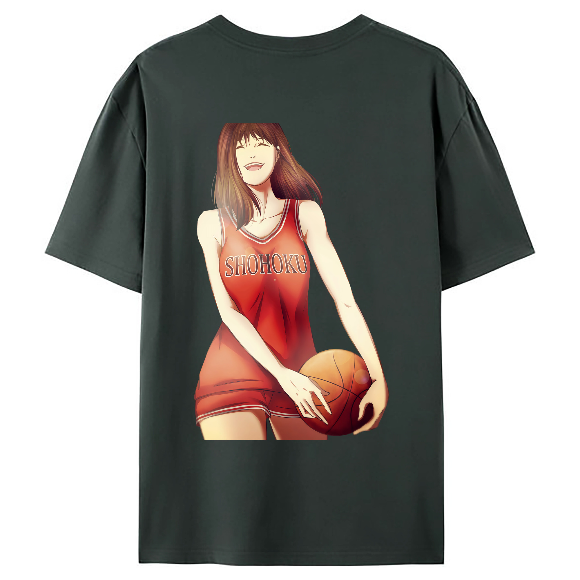 （画像用） SLAM DUNK／スラムダンク 綿100％ メンズ半袖Tシャツ（バックプリント） 通気性